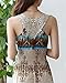 Bluetime Womens Sexy Boho Print V-neck Long Maxi Beach Party Dress