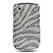 BLACKBERRY CURVE 3G FOR 9300 8520 8530 FULL DIAMOND SILVER ZEBRA thumb