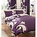 PRINTED DOUBLE BED DUVET DOONA QUILT COVER BEDDING SET PILLOWCASE GRANDEUR BERRY