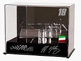 J.J. Yeley 1/24th Die Cast Display Case with Platform and Piece of Race Used Sheet Metal