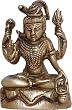 Meditation Statue Lord Siva Brass Figurine (mst079)