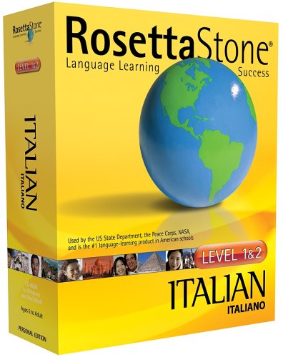 City Travel Guides Discounted  Software : Rosetta Stone Italian Level 1 & 2 Win/Mac Personal Edition