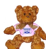 ON THE 8TH DAY GOD CREATED COMPOSITION DOLLS Plush Teddy Bear with WHITE T-Shirt