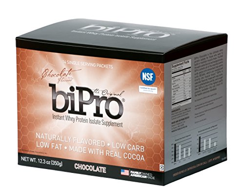 BiPro Whey Protein Isolate To-Go Box (14 Single Serve Packets), Chocolate, NSF Certified for Sport® BiPro Whey Protein Isolate To-Go Box (14 Single Serve Packets), Chocolate, NSF Certified for Sport®