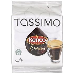 TASSIMO Kenco Colombian 16 T DISCs (Pack of 5, Total 80 T DISCs)