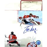 NHL Zach Parise Overhead Shot Autographed 8-by-10-Inch Photograph