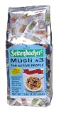 Seitenbacher Muesli #3 For Active People, Eighteen Tasty Ingredients, 16-Ounce Bags (Pack of 6)