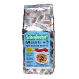 Seitenbacher Muesli #3 For Active People, Eighteen Tasty Ingredients, 16-Ounce Bags (Pack of 6)