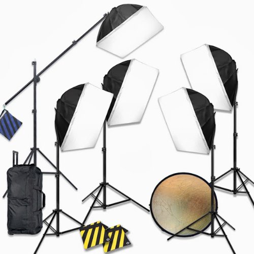 Studio Photography Video Fluorescent Lighting Kit 5100 Watt Steve Kaeser Photographic Lighting & Accessories On Sale