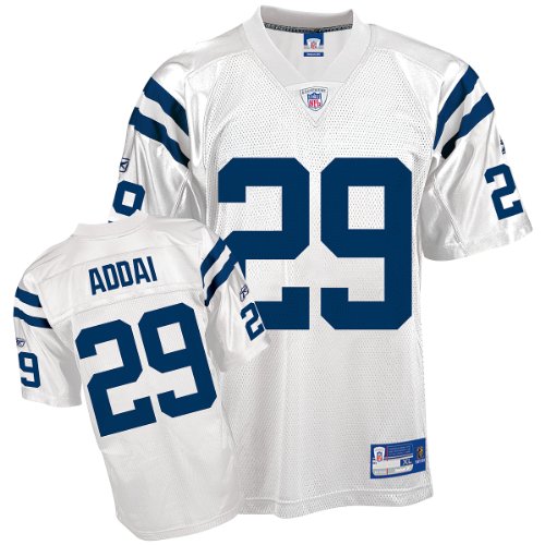 Reebok Indianapolis Colts Joseph Addai Replica White Jersey Medium