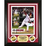Brad Lidge Framed Philadelphia Phillies 2008 World Series Champions Final Out 24KT Gold Coin Photo $89.95
