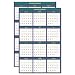 Four Seasons Reversible Academic/Fiscal Wall Calendar, 24 x 37