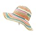 lethmik Sun Hats Floral Casual Beach Hat Narrow Brim Straw Hat Ribbon Braid Bucket Hats