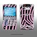 Motorola Q Pink Zebra Stripes GEL skin m8022