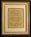 Framed Matted Poem on Parchment - 