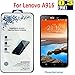 Lenovo A916 - Nacodex® [ Tempered Glass ] Hd 0.3mm Clear Anti-explosion Tempered Glass Screen Protector Film [1-pack,0.3mm] Bubble-free, Reduce Fingerprint, No Rainbow Washable - Easy to Fit 2015