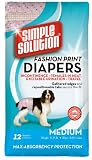 Simple Solution Fashion Disposable Diapers, 12 Count, Medium