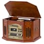 Victoria GDI-TW3USB 7-in-One Stereo Entertainment Center, Paprika