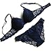 Burvogue Women's Push Up Embroidery Bras Set Lace Lingerie Bra and Panties