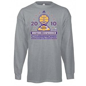 Buy Los Angeles Lakers 2010 Western Conference Champions Official Locker Room Long Sleeve T-Shirt