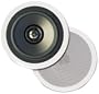 Pinnacle Speakers CM 8001 8-Inch 2-Way In-Wall / In-Ceiling Speakers with Pivot Mount Tweeters (White)