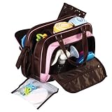 Maternity, Hospital & Travel Bag with Baby Changing Mat — Black