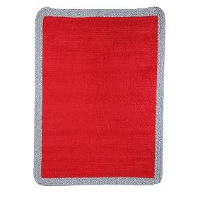 Capel Kids Picnic Red Double Chenille Braided Rug, 5 Ft x 7 Ft by SmartBargains