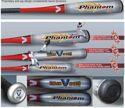 Brand NEW 2016 Phantom BIG 2.75 inch BARREL Baseball Bat 30 Inch 21 oz (-9) made from VX99 Ultra Strength Alloy by Vikram Sports at Factory Direct Price