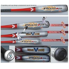 2010 Phantom 2.75 inch BIG BARREL Baseball Bat VX99 Ultra Strength Alloy 31 Inch 22 oz (-9)