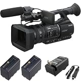 Sony HVR-Z5U - Camcorder - High Definition - widescreen - 1.12 Mpix - optical zoom: 20 x - Mini DV (HDV) + (2pcs)Original Sony NP-F970 Info-Lithium Battery Pack (6600mAh) + External Battery Charger Kit