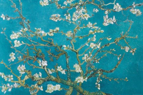 Almond Blossom Art Styles Poster Print by Vincent van Gogh, 36x24