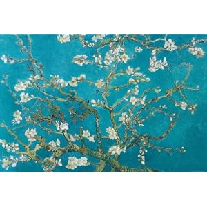 Almond Blossom Art Styles Poster Print by Vincent van Gogh, 36x24