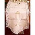 Special Christmas 100% cotton beige with snowman embroidery table runner 15x90