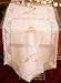 Special Christmas 100% cotton beige with snowman embroidery table runner 15x90"