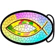 Colorful Religious Fish Belt Buckle
