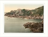 Guernsey boat harbor La Maye Point Channel Islands England, c.
1890s, (S) Library Image
