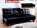 Acme Black Adjustable Sofa