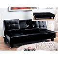 Acme Black Adjustable Sofa