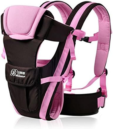HTPOW Ergonomic 4 Positions Carrier 3d Backpack Pouch Front Back Newborn Baby Infant (Pink)