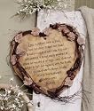 LOVE IS Plaque Heart with Vine and Berries 1st Corinthians 13