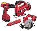 Skil 2567-17 14.4 Volt 3/8-Inch Drill/Driver w/Stud Finder, 5-3/8-Inch Circular Saw, Jigsaw, 2.4V Inline Screwdriver, 2 Batteries, Charger & Bag
