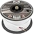 14AWG 2-Conductor Speaker Wire (100 Feet, White) by Mediabridge - 99.9% Oxygen Free Copper - UL Listed CL2 Rated for In-Wall Use (Part# SW-14X2-100-WH )
