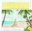 Sand Christmas Tree Christmas Cards