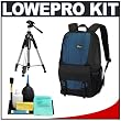 Lowepro Fastpack 200 Backpack Digital SLR Camera Case (Arctic Blue) + Tripod + Accessory Kit for Canon Rebel T3, T3i, T1i, T2i, EOS 60D, 5D, 7D, Nikon D3000, D3100, D5000, D5100, D7000, D300s, Olympus Evolt E-5, E-30, E-620 & Sony Alpha A560, A580, A33, A35, A55