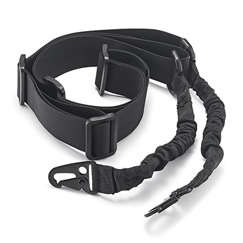 ACCMOR 2 Point Rifle Sling, Multi-Use Two point Gun Sling with Length Adjuster, Black Adjustable Traditional Slings Cord Shoulder Strap for Outdoor Sports, Hunting