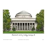 Massachusetts Institute of Technology (MIT) Engineers NCAA 14" x 10" Limited Edition Lithograph (Unframed)