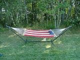Bay Hammock All-American Soft-Spun Olefin (Synthetic) XL Rope Hammock w/ Pillow (60 x 84)