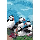 Puffin Linen Tea Towel