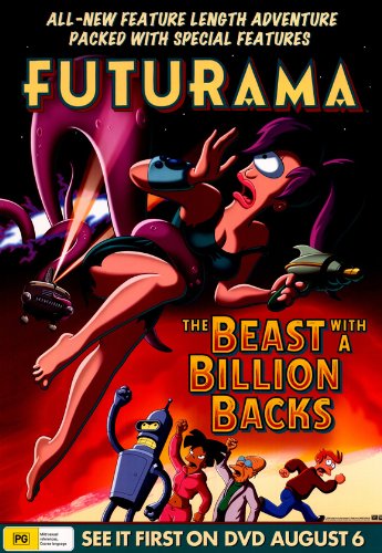 Futurama: The Beast with a Billion Backs Poster Movie Australian 11x17 Billy West Katey Sagal
