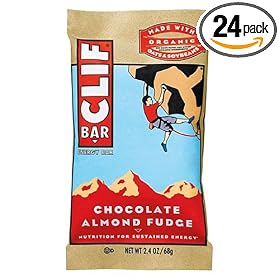 Clif Bar Energy Bars, Chocolate Almond Fudge, 2.4-Ounce Bars 12 Count Box ( Pack of 2 )